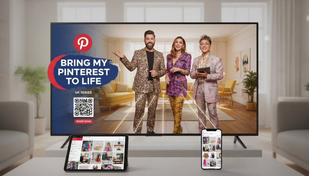 Featured image for Pinterest Launches Shoppable UK TV Series 'Bring My Pinterest to Life' Featuring Top Creators